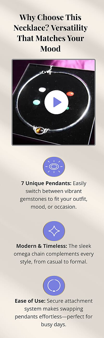 One Necklace. Seven Styles. Endless Versatility Banner