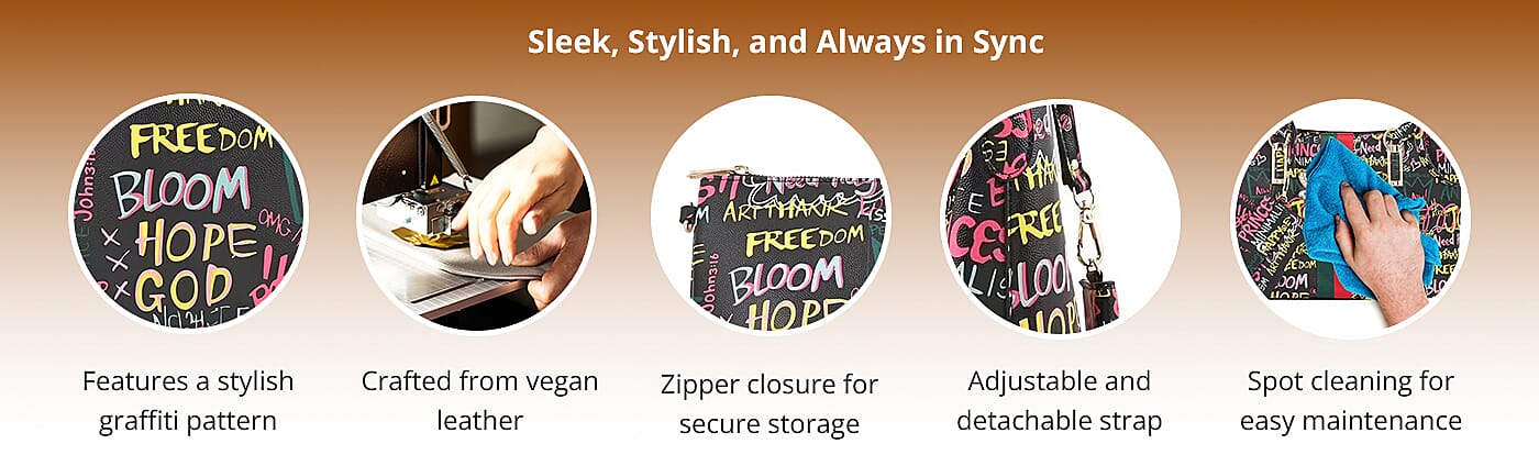 Features a stylish graffiti pattern Banner