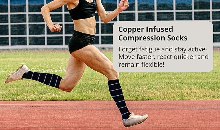 Copper Infused Compression Socks Banner