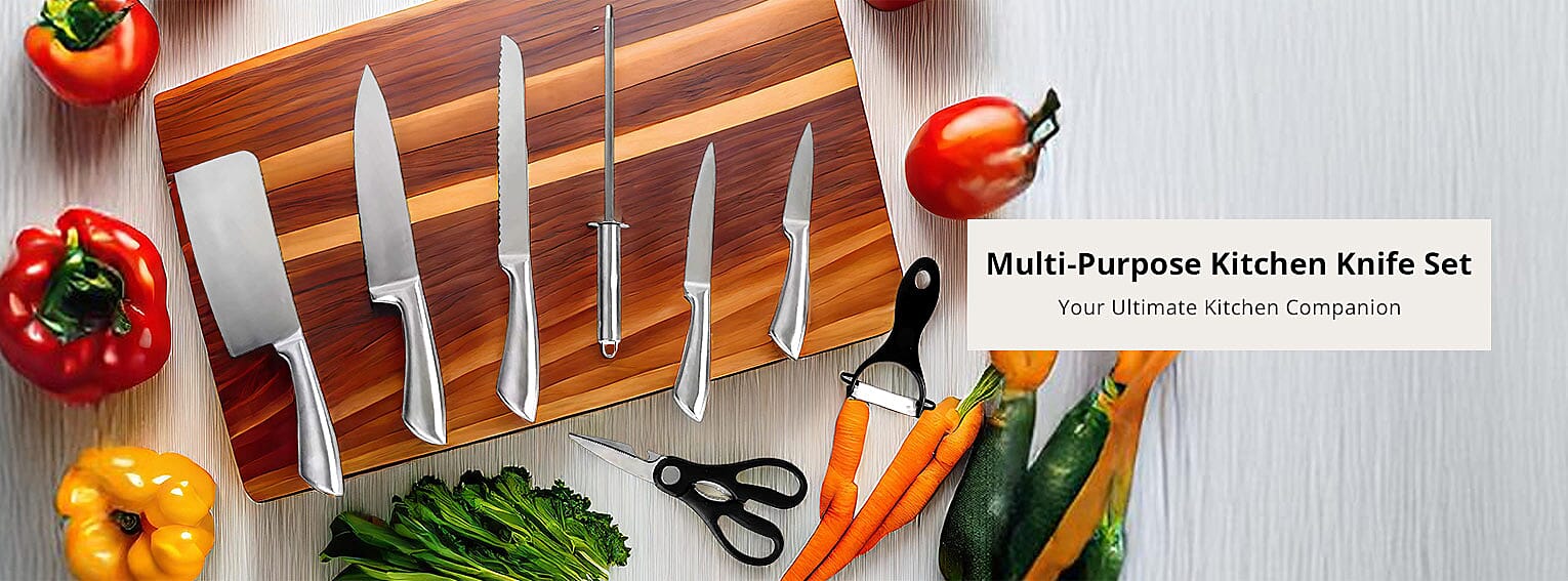 Multi-Purpose Kitchen Knife Set Banner