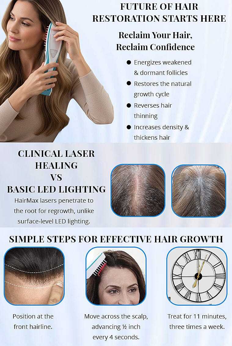 Hairmax Prima 9 Laser Comb Banner