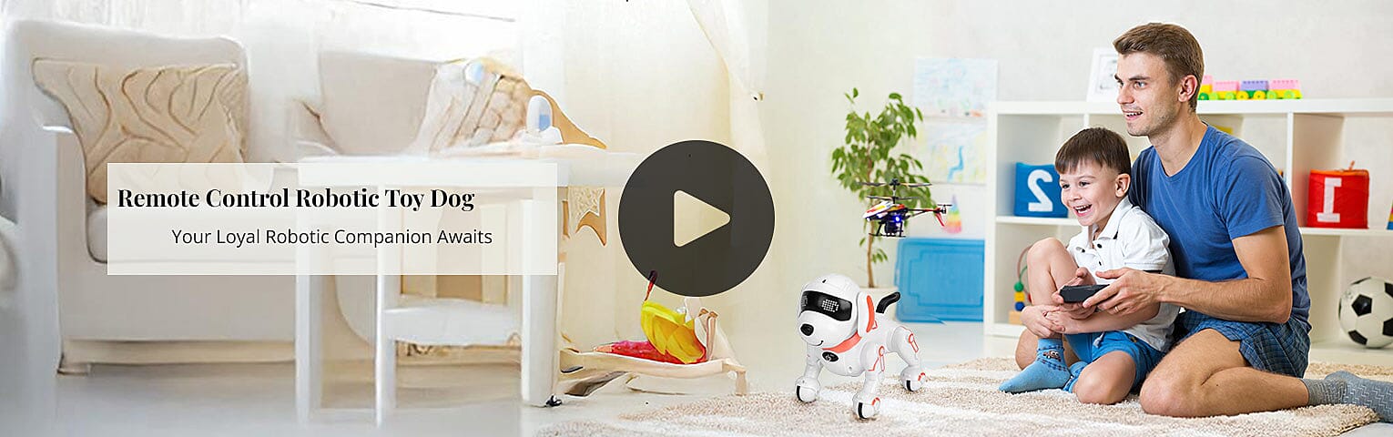 Remote Control Robotic Toy Dog Banner