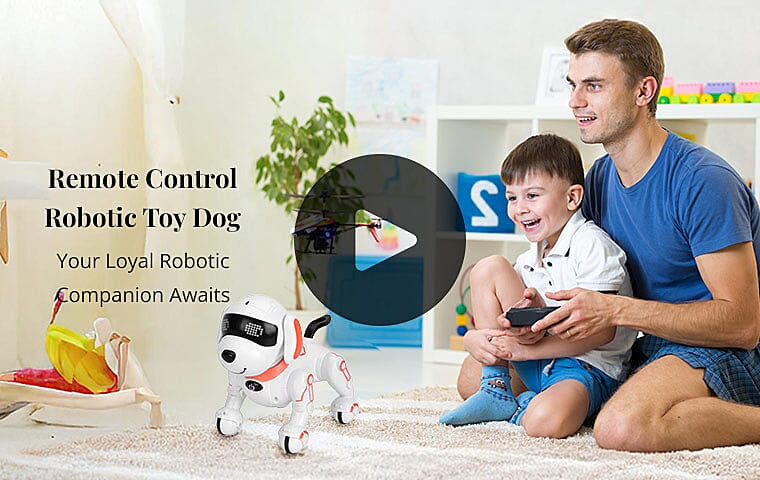 Remote Control Robotic Toy Dog Banner