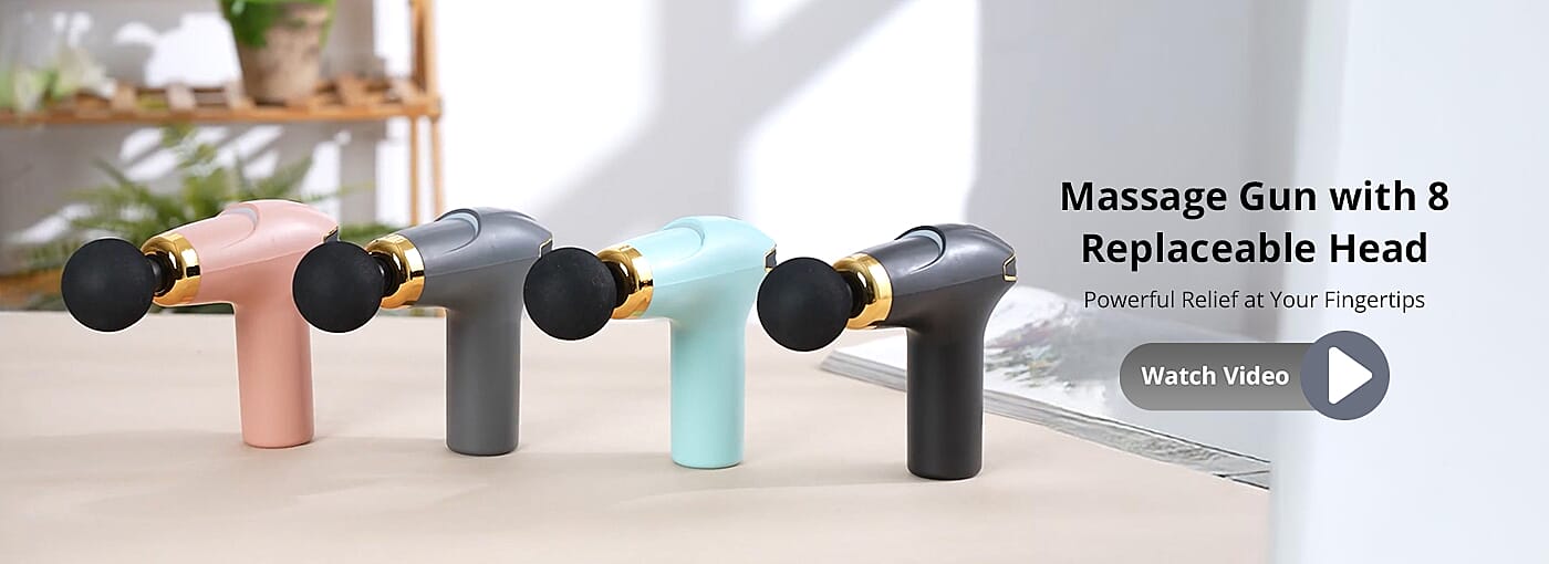 Massage Gun with 8 Replaceable Head Banner