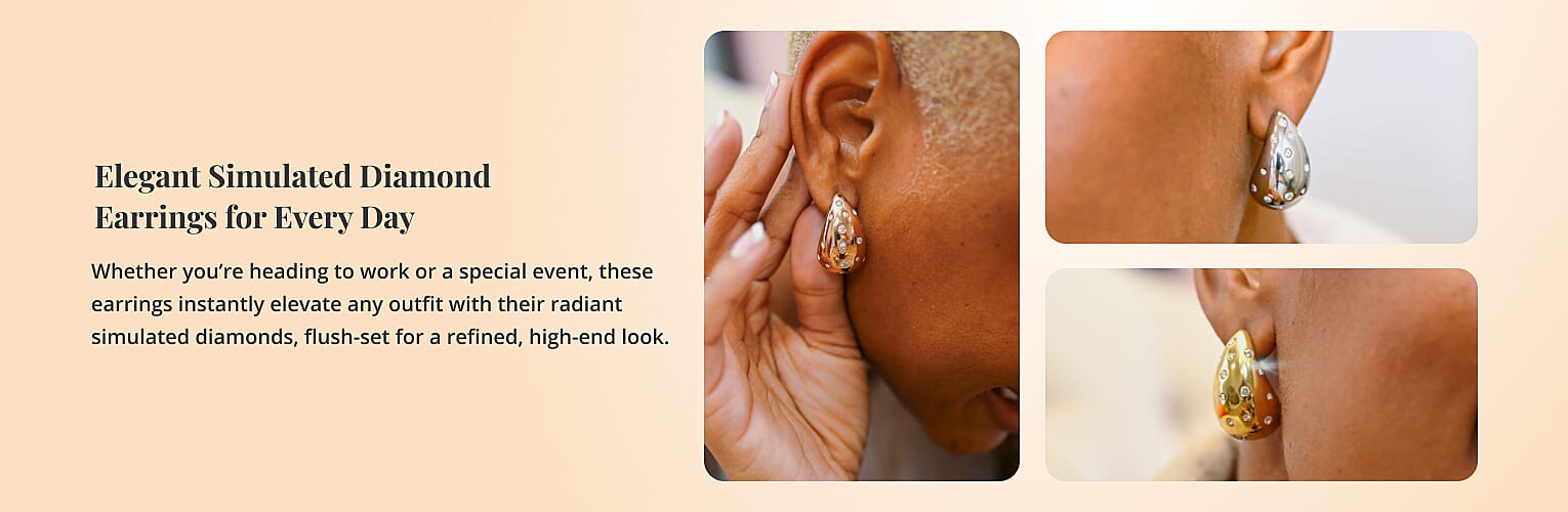 Elegant Simulated Diamond Earrings for Every Day Banner