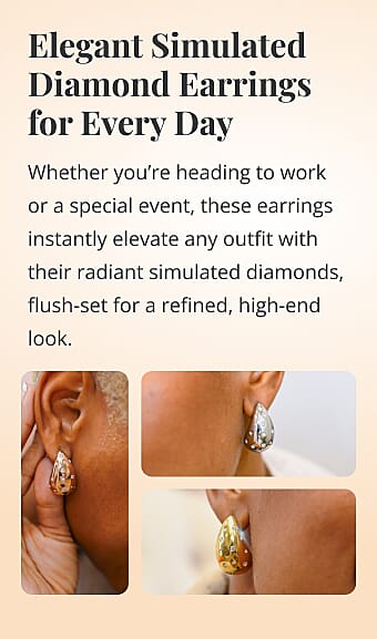 Elegant Simulated Diamond Earrings for Every Day Banner