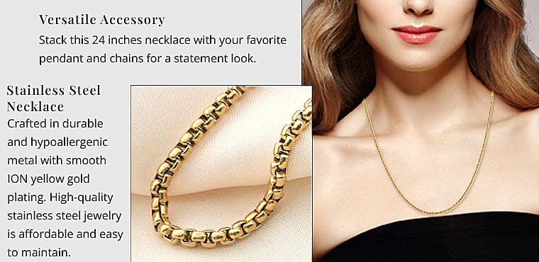 Stainless Steel Necklace Banner