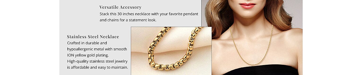 Stainless Steel Necklace Banner