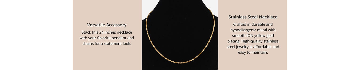 Stainless Steel Necklace Banner