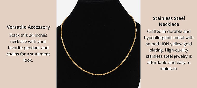 Stainless Steel Necklace Banner