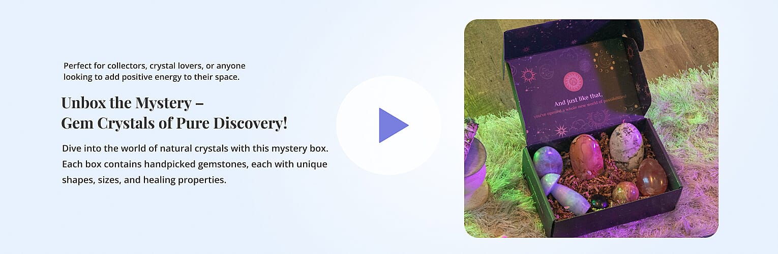 Unbox the Mystery Gem Crystals of Pure Discovery! Banner
