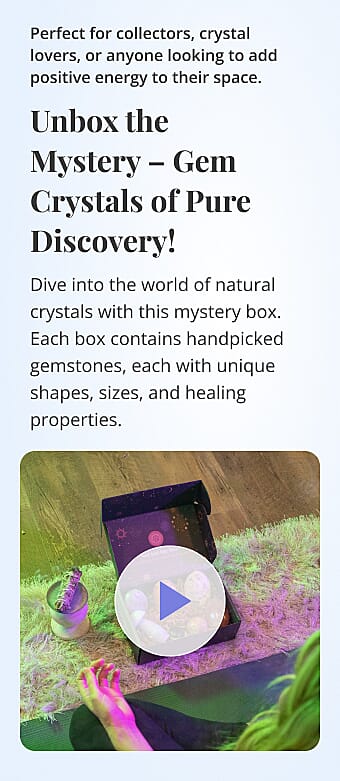 Unbox the Mystery Gem Crystals of Pure Discovery! Banner