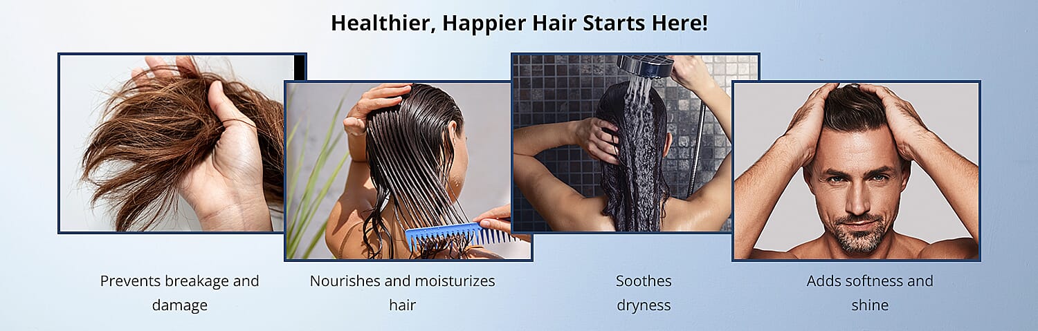 Nourishes and rehydrates damaged hair Banner