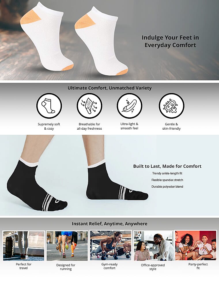 Closeout Mossimo 20 Pairs Quarter Length Women's Socks Banner