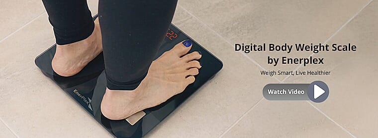 Digital Body Weight Scale by Enerplex Banner