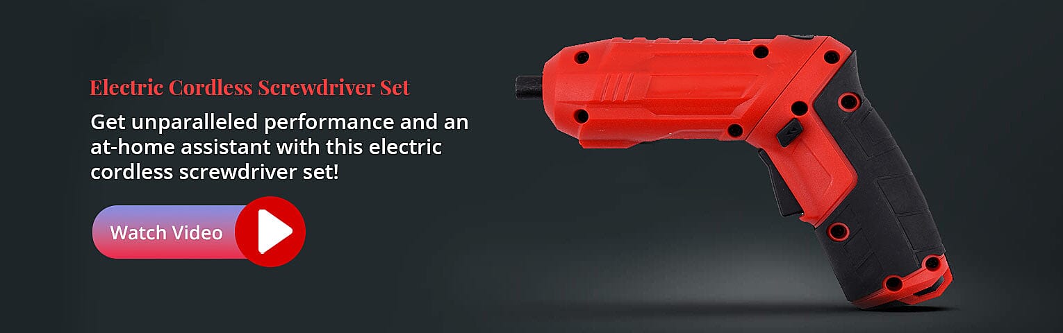 Electric Cordless Screwdriver Set Banner