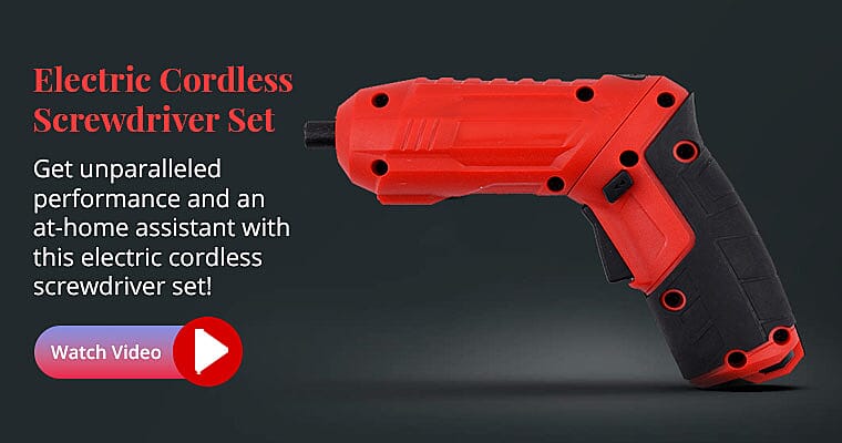 Electric Cordless Screwdriver Set Banner
