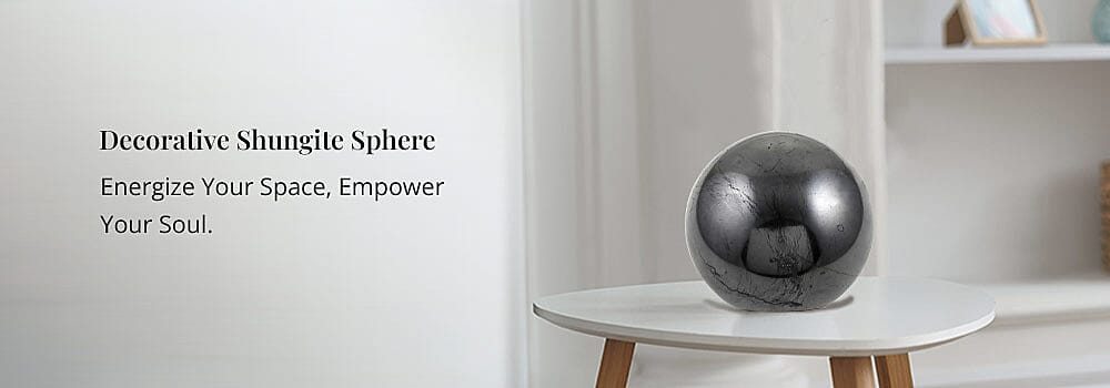 Decorative Shungite Sphere Banner