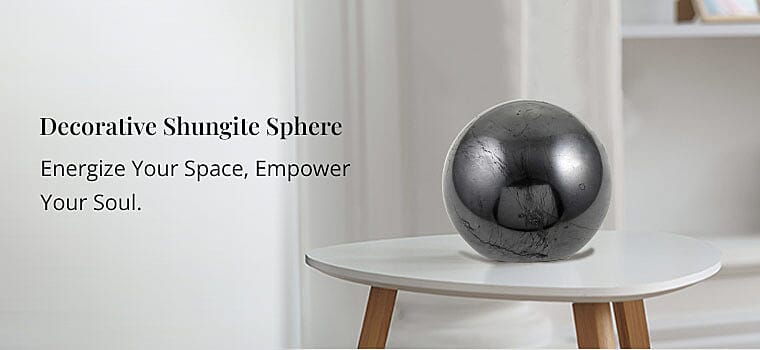 Decorative Shungite Sphere Banner