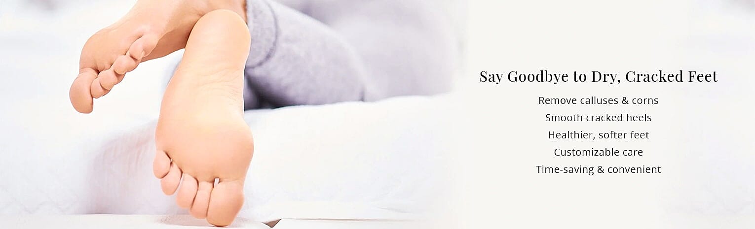 Say Goodbye to Dry, Cracked Feet Banner