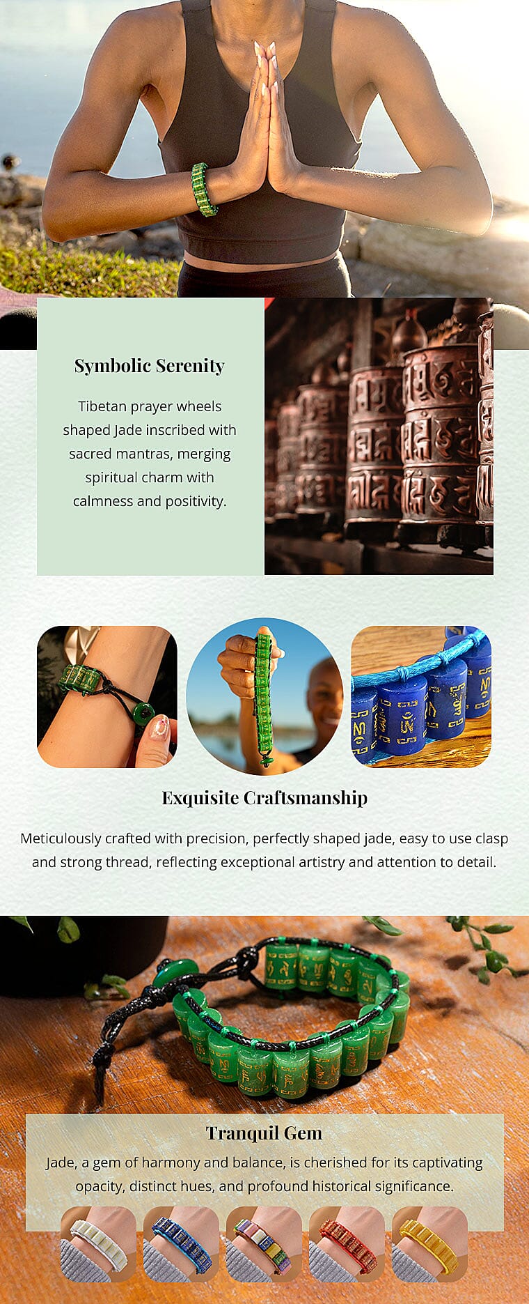 Jade Prayer Wheel Bracelet Banner