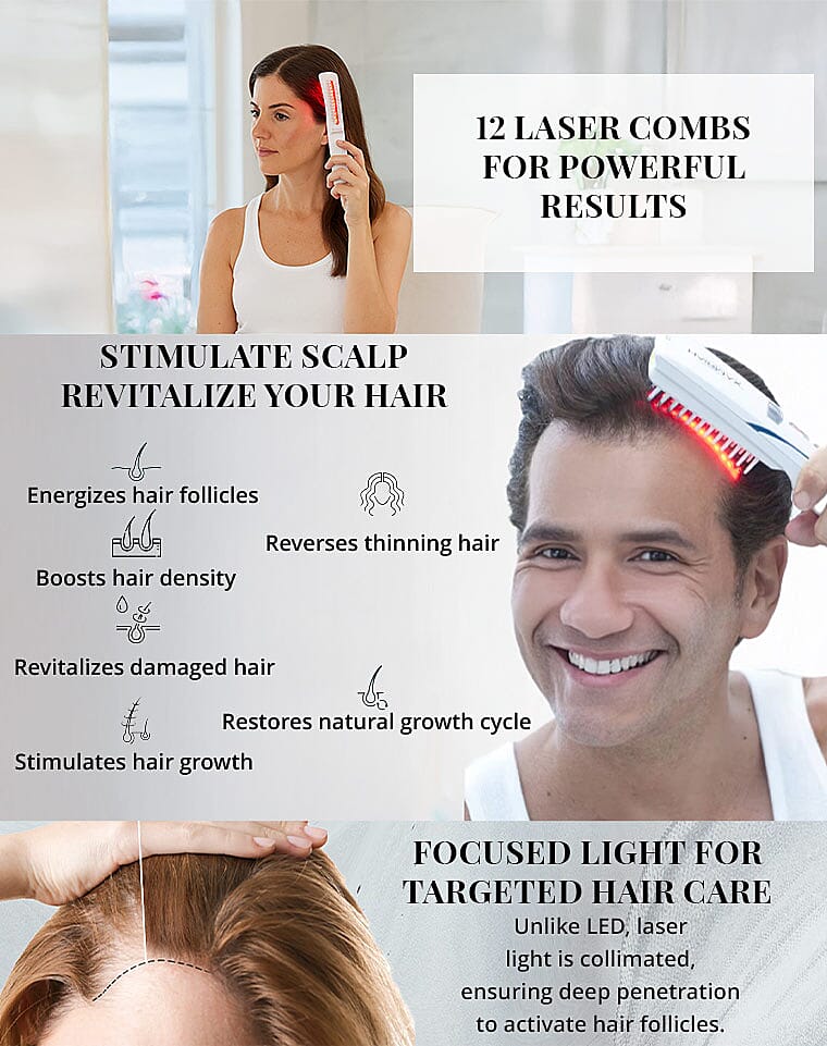 Hairmax Pro 12 Laser Comb (Ships in 8-10 Days) Banner