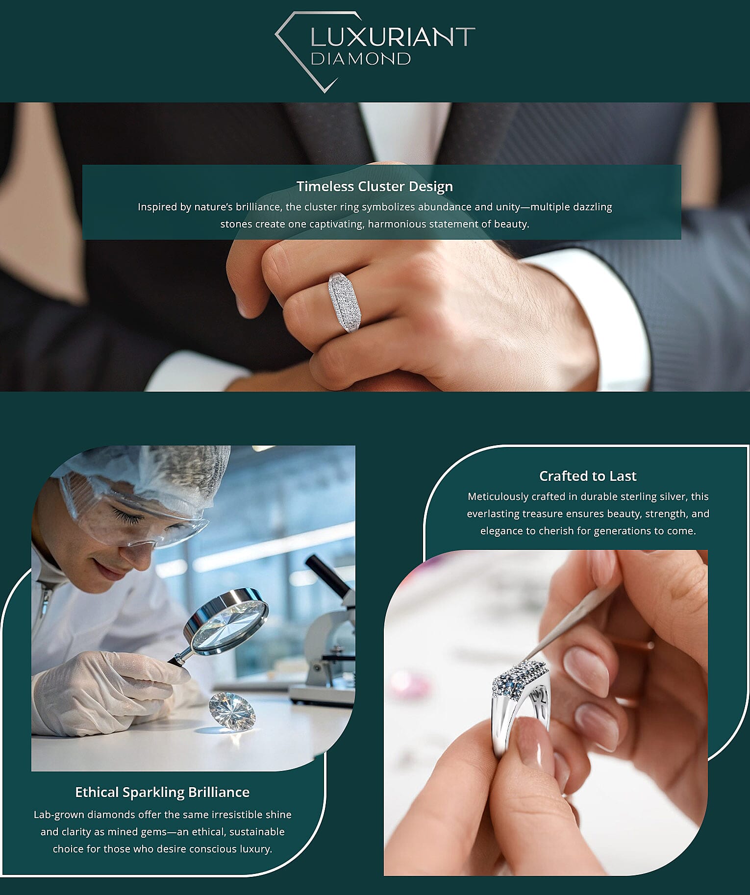 Luxuriant Lab Grown Blue Diamond VS 1.00 ctw Men's Ring Banner