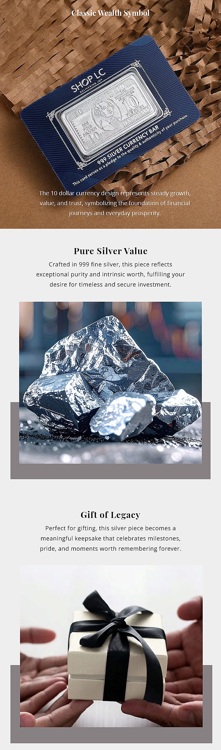 Kundan 999.9 Fine Silver Bullion Currency Bar (10 g) Banner