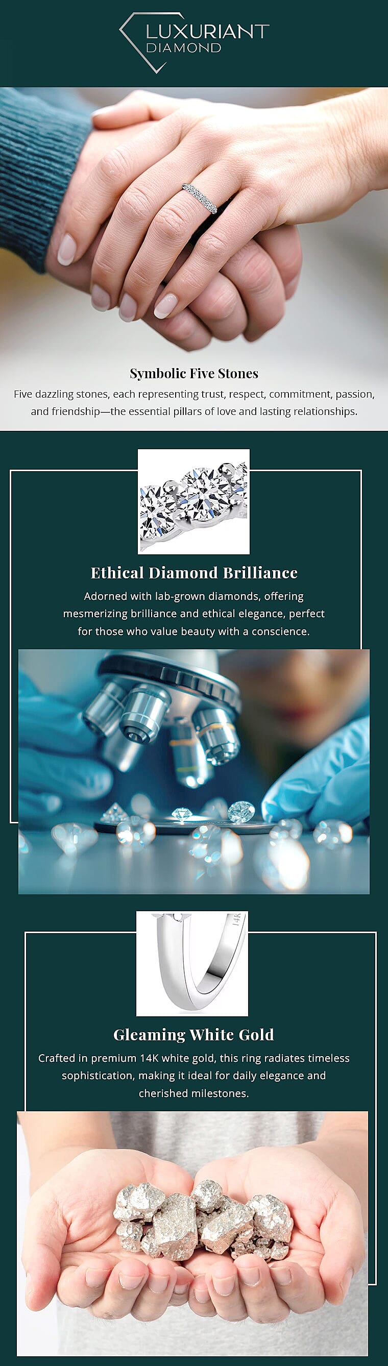 Luxuriant Lab Grown Diamond G VS 1.00 ctw Ring Banner