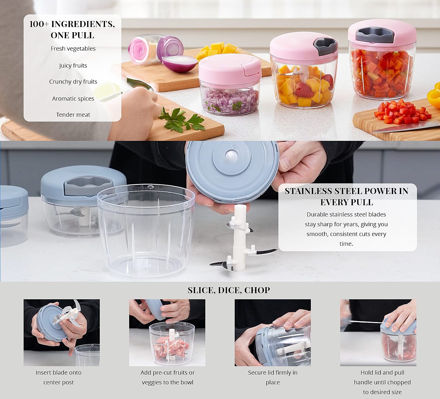 100+ Ingredients, One Pull Banner