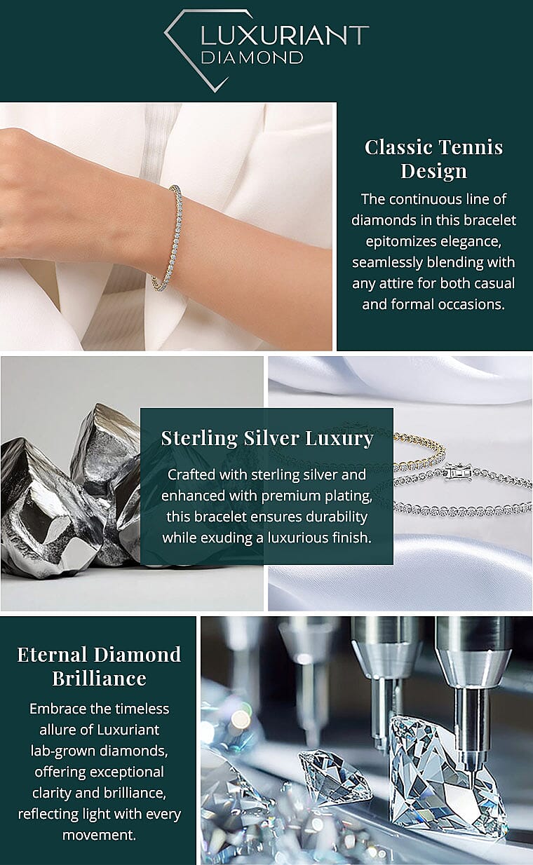 Luxuriant Lab Grown Diamond G SI 3.00 ctw Starlight Tennis Bracelet Banner