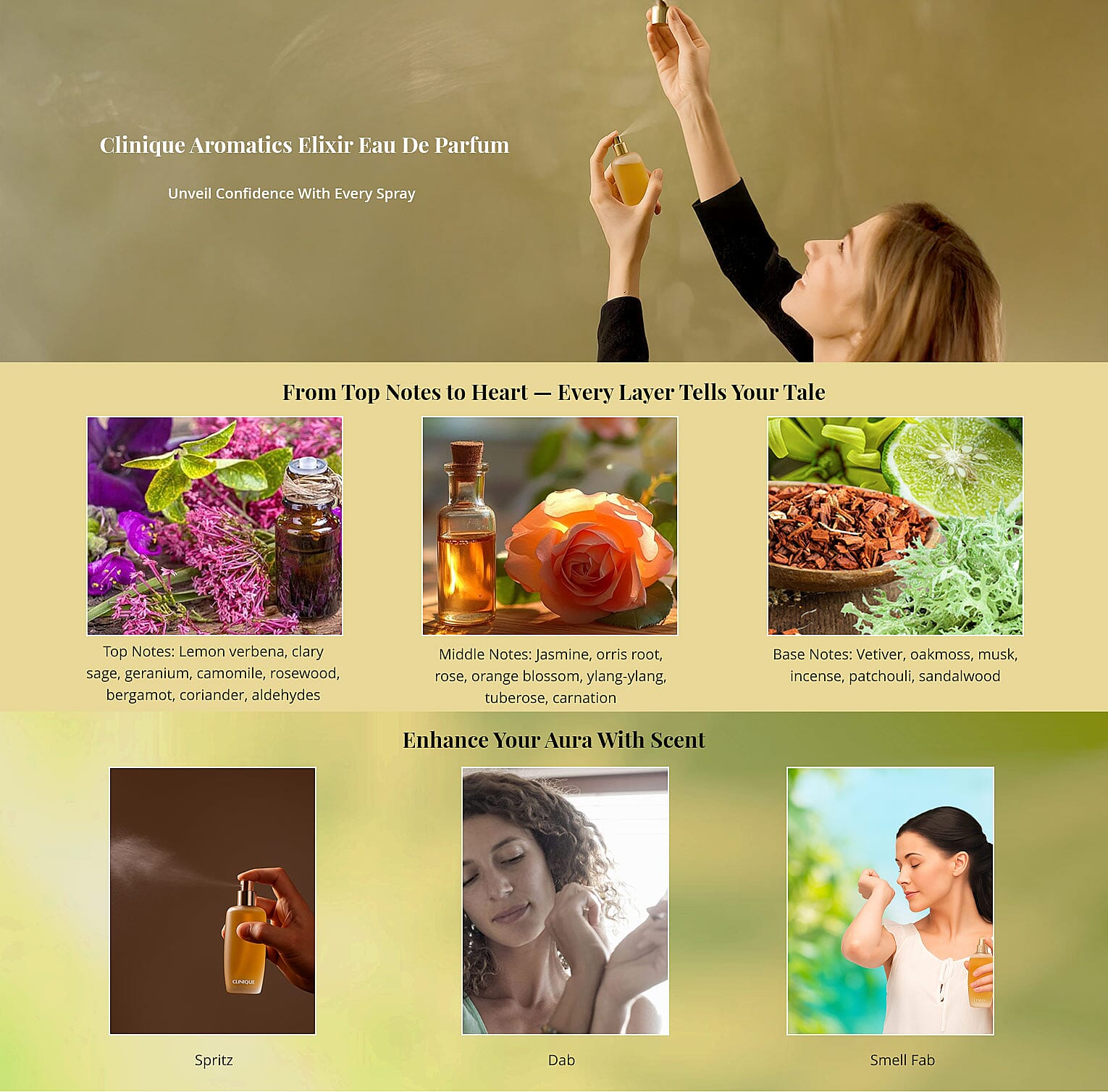 Clinique Aromatics Elixir Eau De Parfum Banner