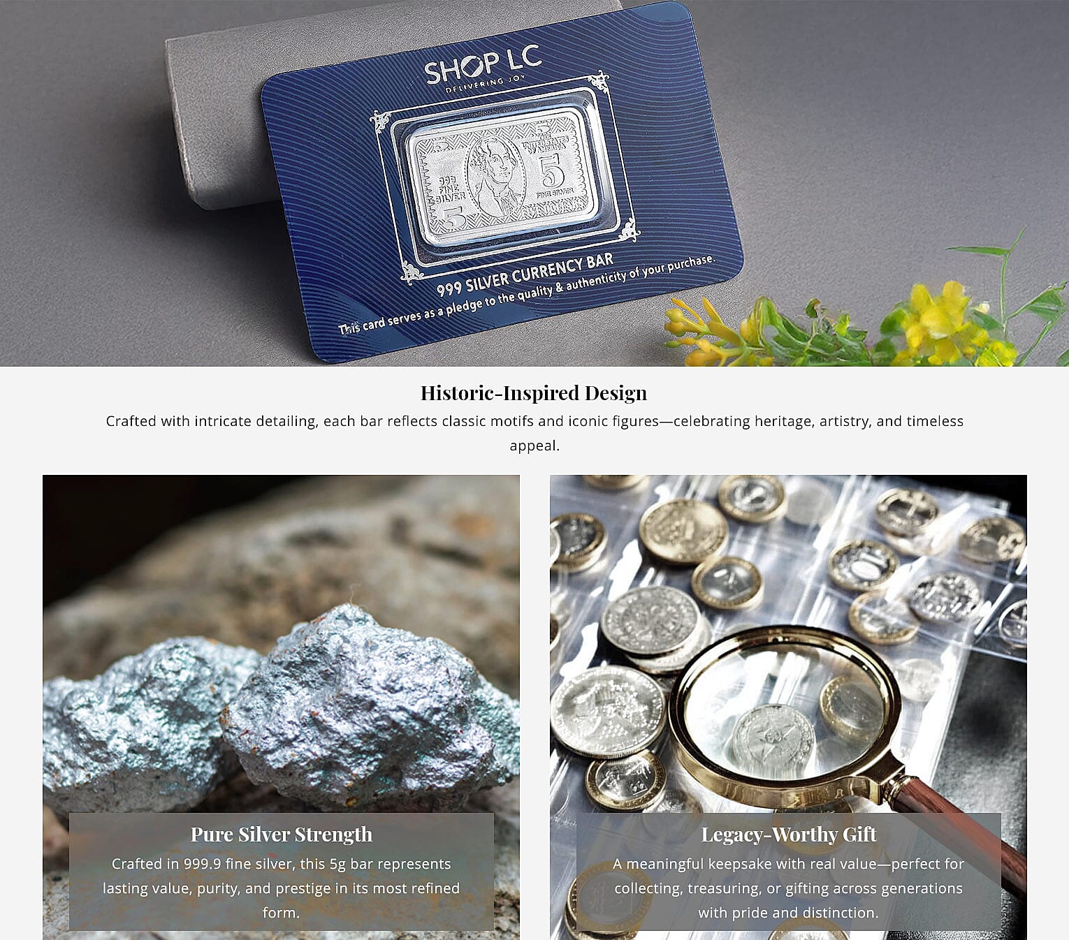 999.9 Fine Silver Currency Bar 5 Grams Banner