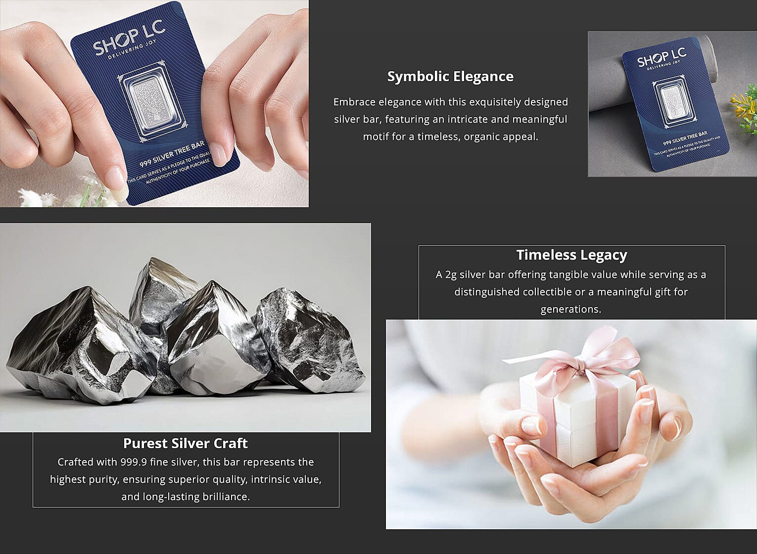 999.9 Fine Silver Tree Bar 2 Grams Banner