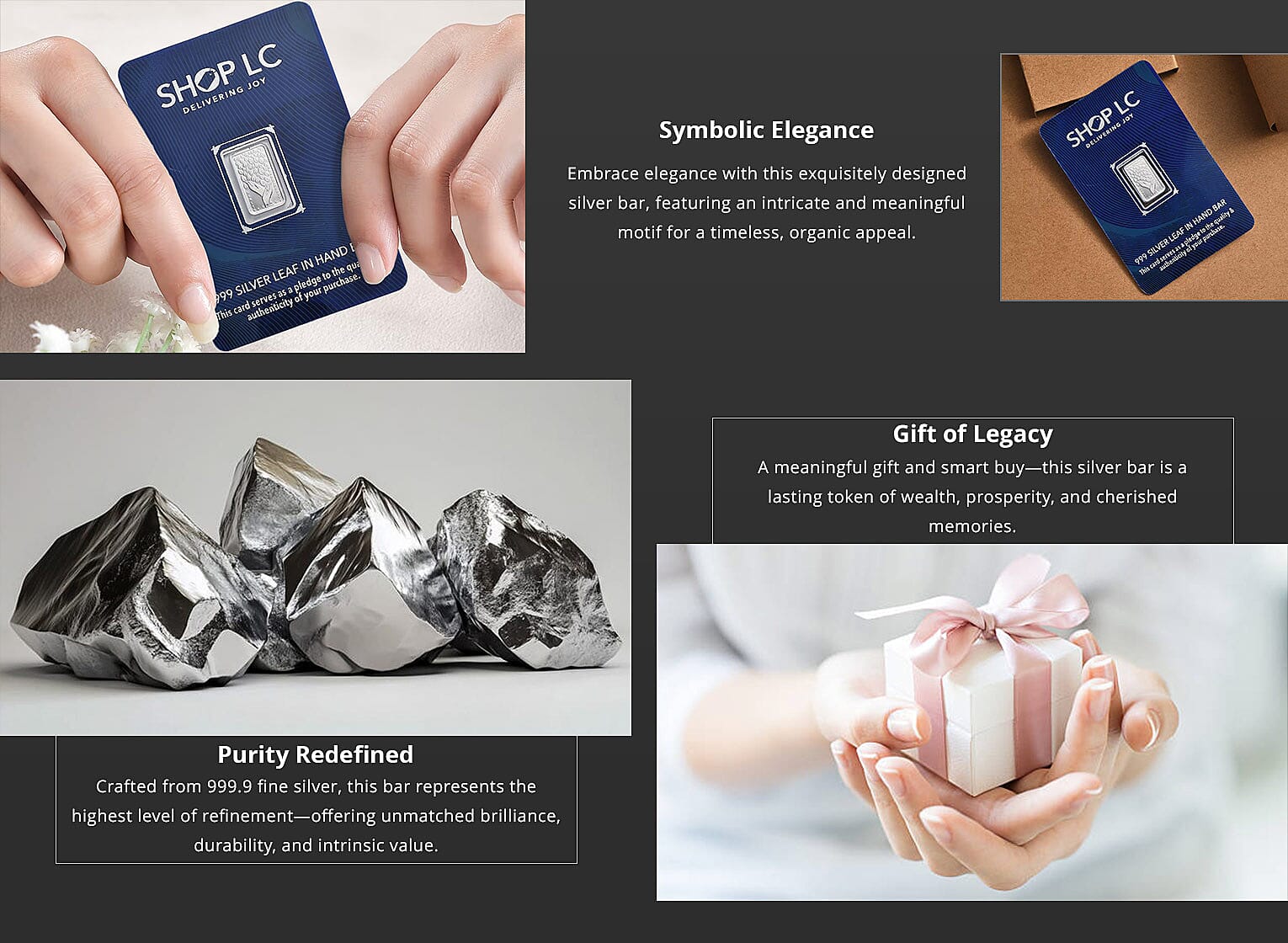 999.9 Fine Silver Tree Bar Banner