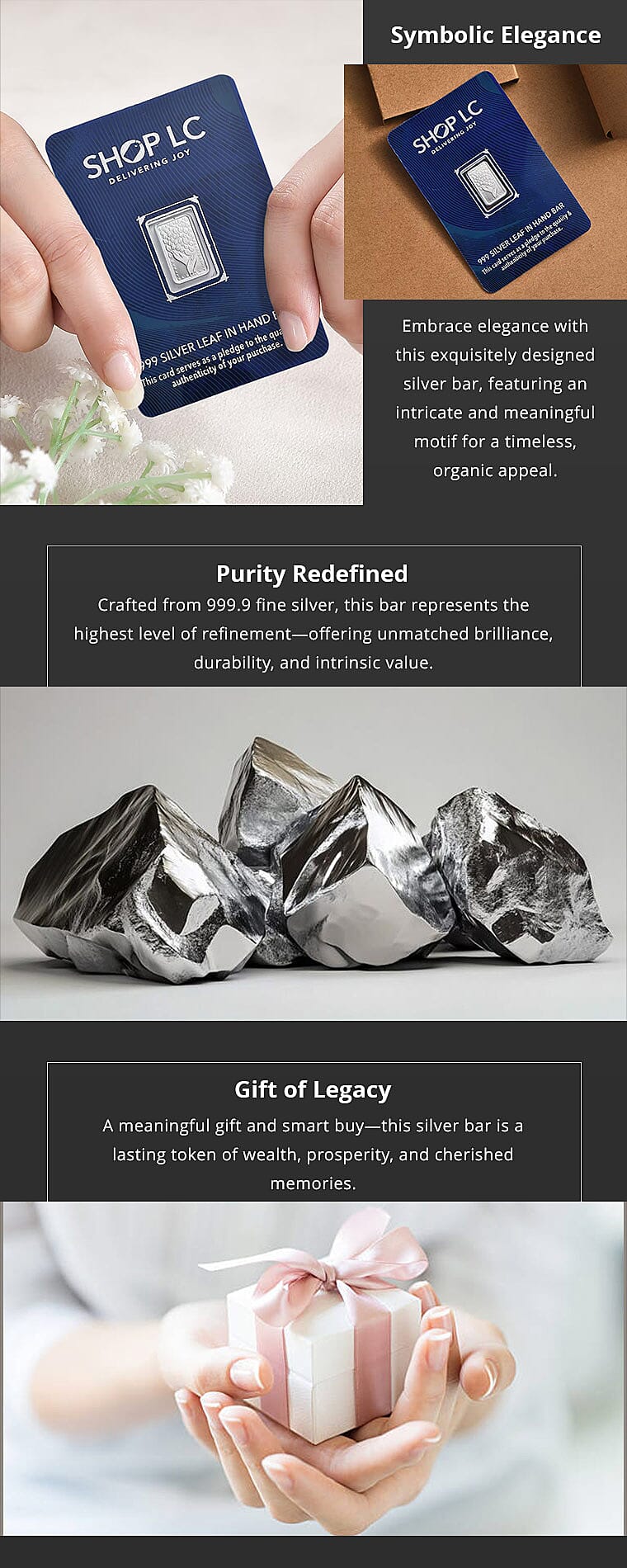 999.9 Fine Silver Tree Bar Banner