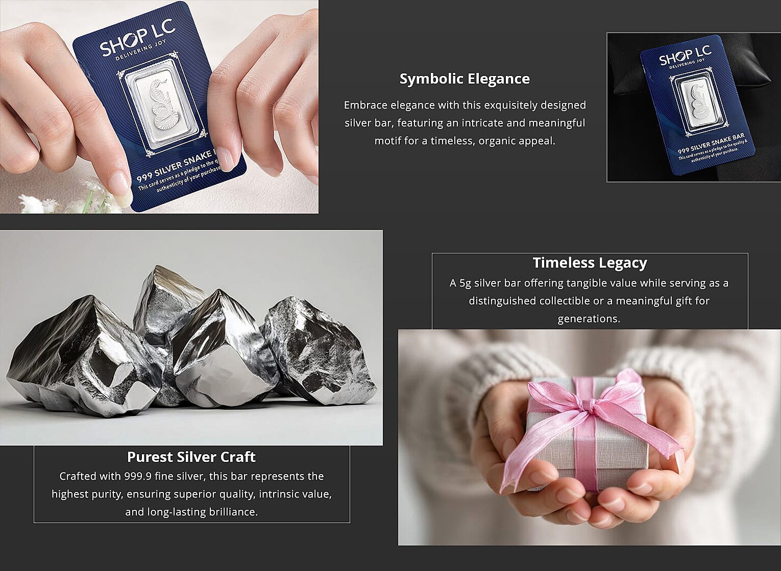 999 Fine Silver Serpent Bar 5 Grams Banner