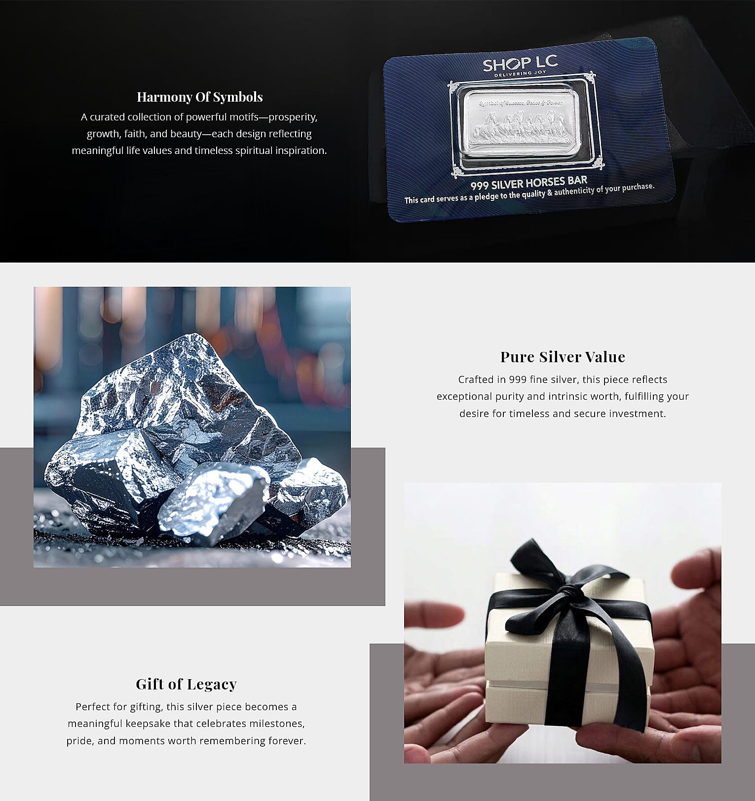 999 Fine Silver Victory Run Seven Horses Bar 10 Grams Banner