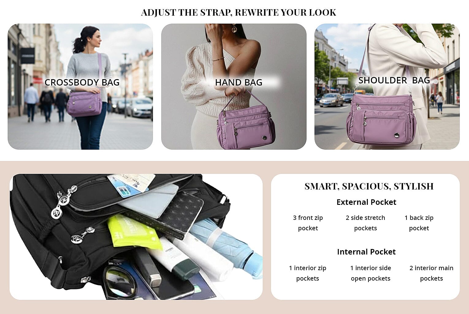 Adjust the Strap, Rewrite Your Look Banner