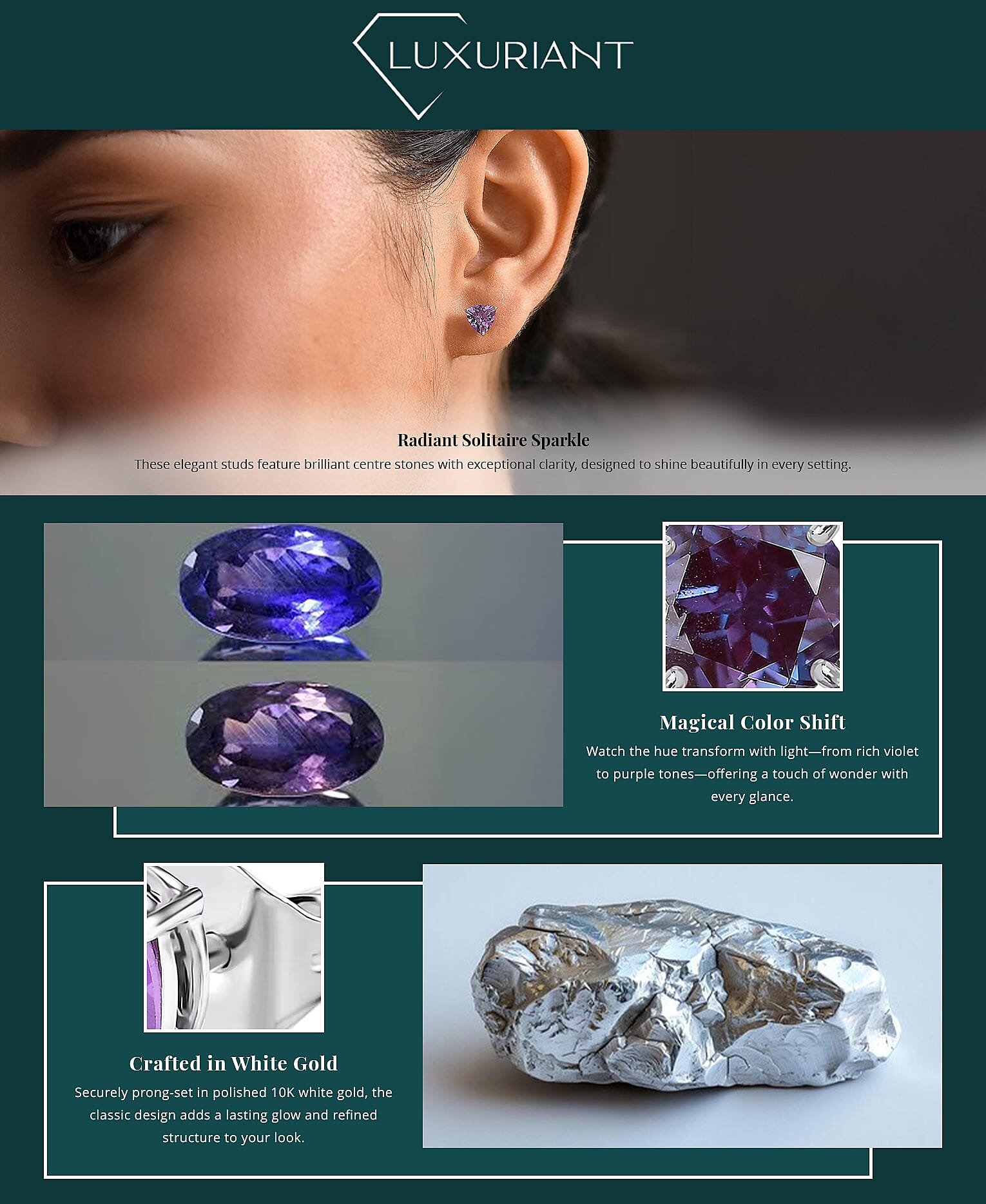 Certified & Appraised AAA Luxuriant Lab Grown Purple Sapphire Banner