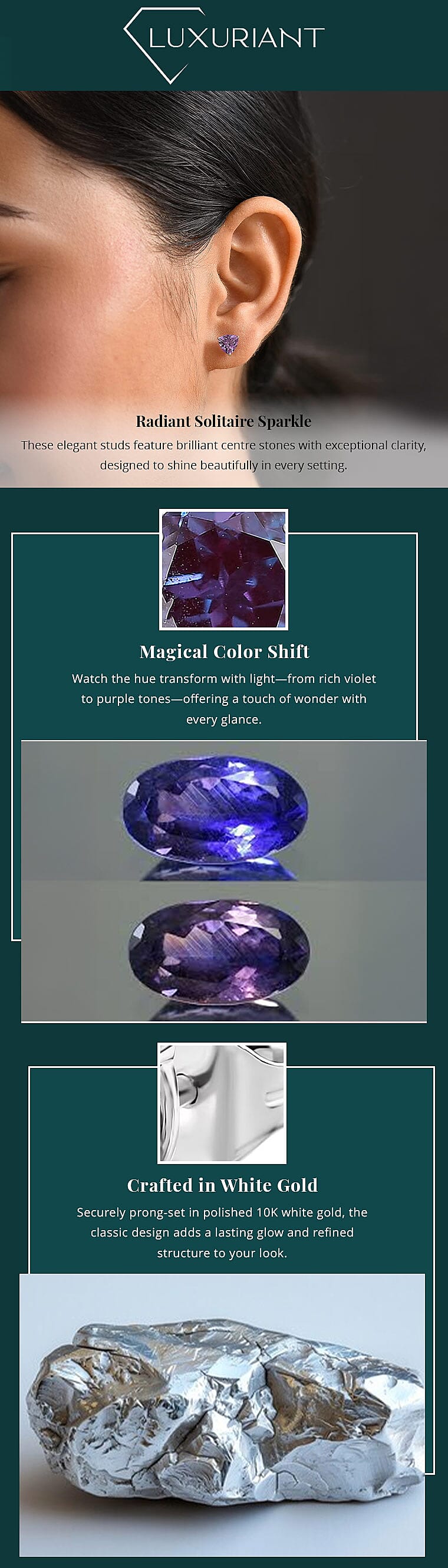 Certified & Appraised AAA Luxuriant Lab Grown Purple Sapphire Banner