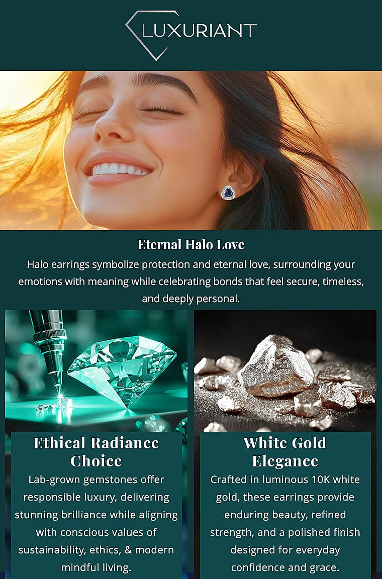 Certified & Appraised AAA Luxuriant Lab Grown Alexandrite and G-H SI Lab Grown Diamond 3.20 ctw Earrings Banner