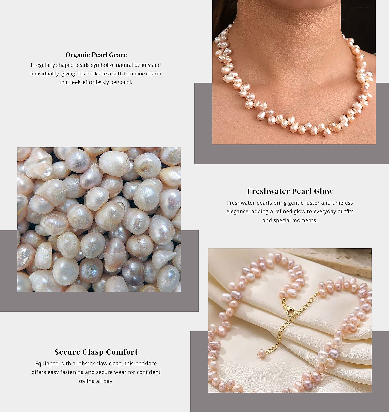Multi Color Freshwater Pearl Fancy Necklace in 18K Vermeil Yellow Gold Over Sterling Silver 18 Inches Banner