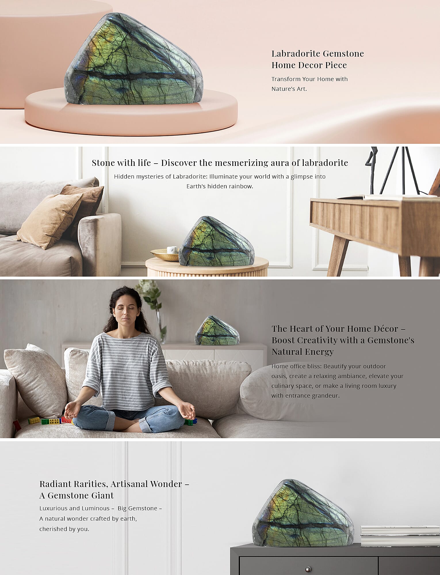 Labradorite Free Form -M Approx 4989ctw Banner