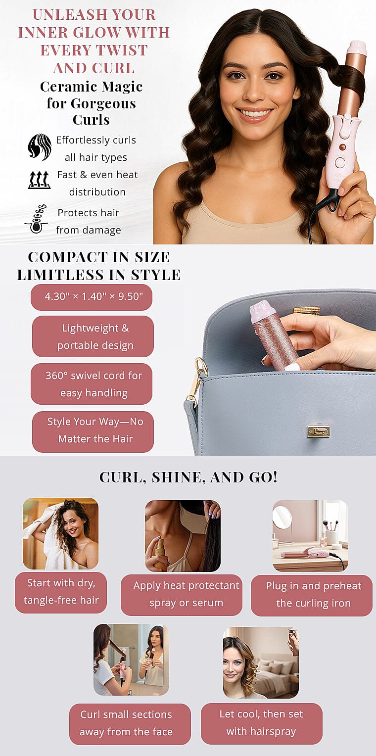 Closeout Vivitar Ceramic Mini Curling Iron Banner