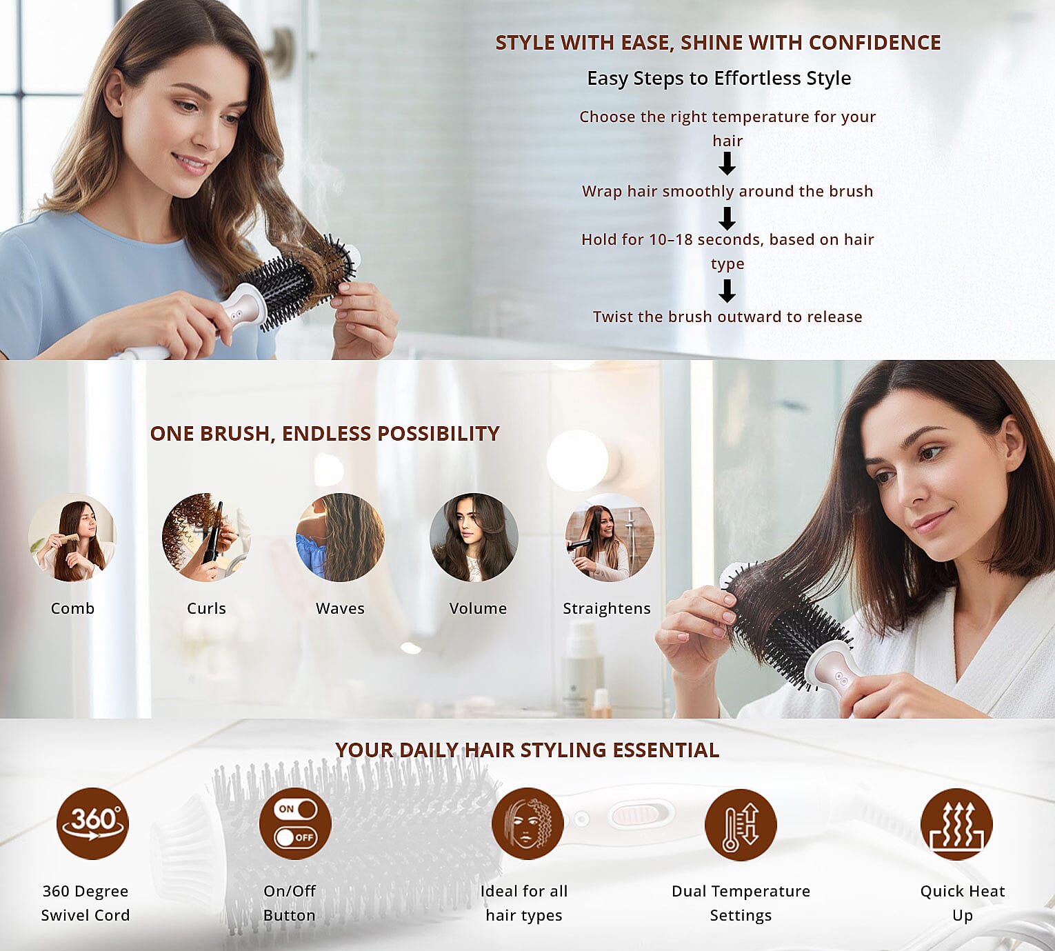 Closeout Vivitar Elle 3-in-1 Styling Tool Banner
