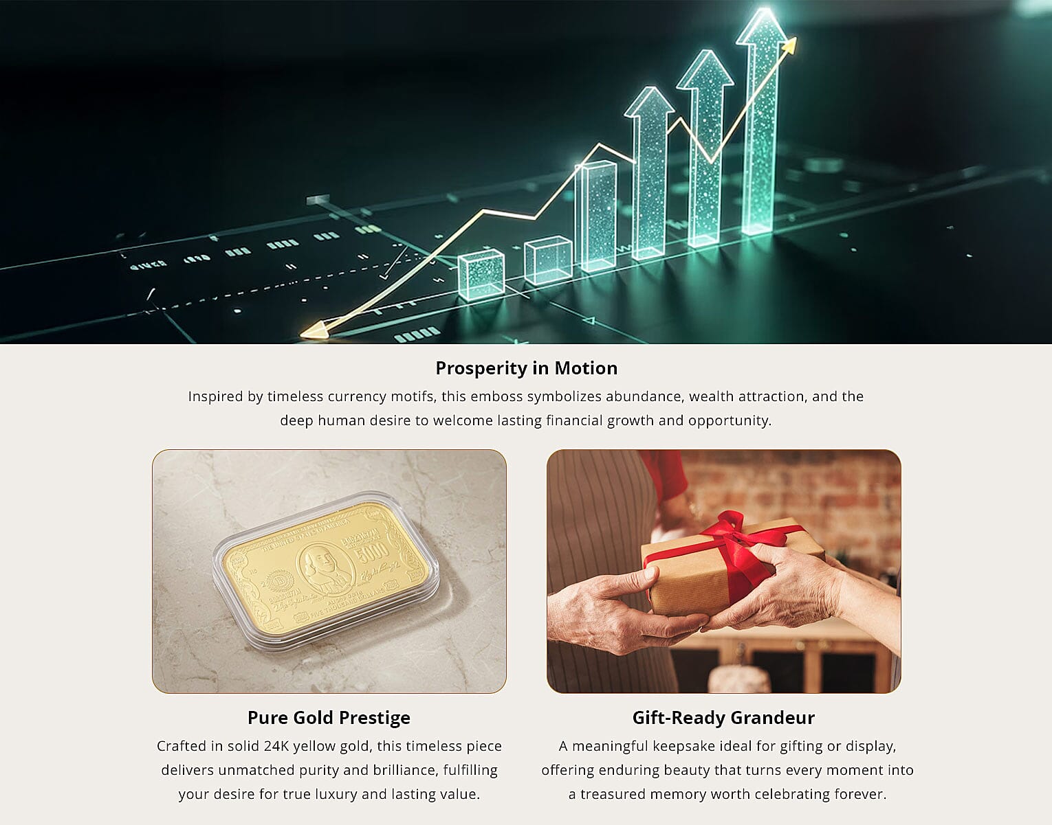 Doorbuster 24K Golden Currency Emboss Sheet 31x45.5mm 10mg Banner