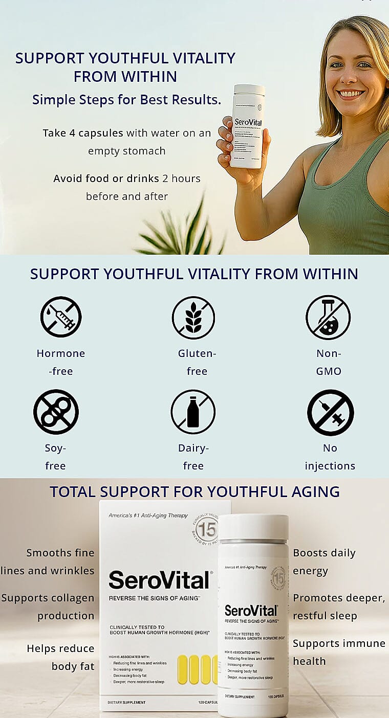 SeroVital® Anti-Aging Therapy Dietary Supplement (120 Capsules) Banner