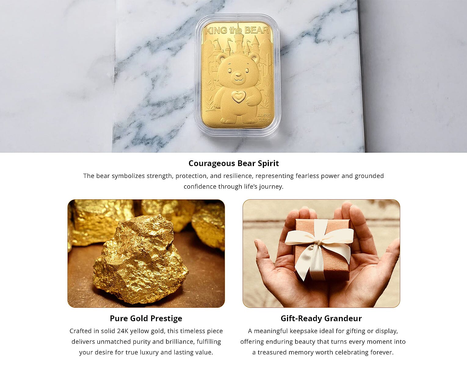 King of Bear 24k Gold Embossed Sheet 10mg Banner