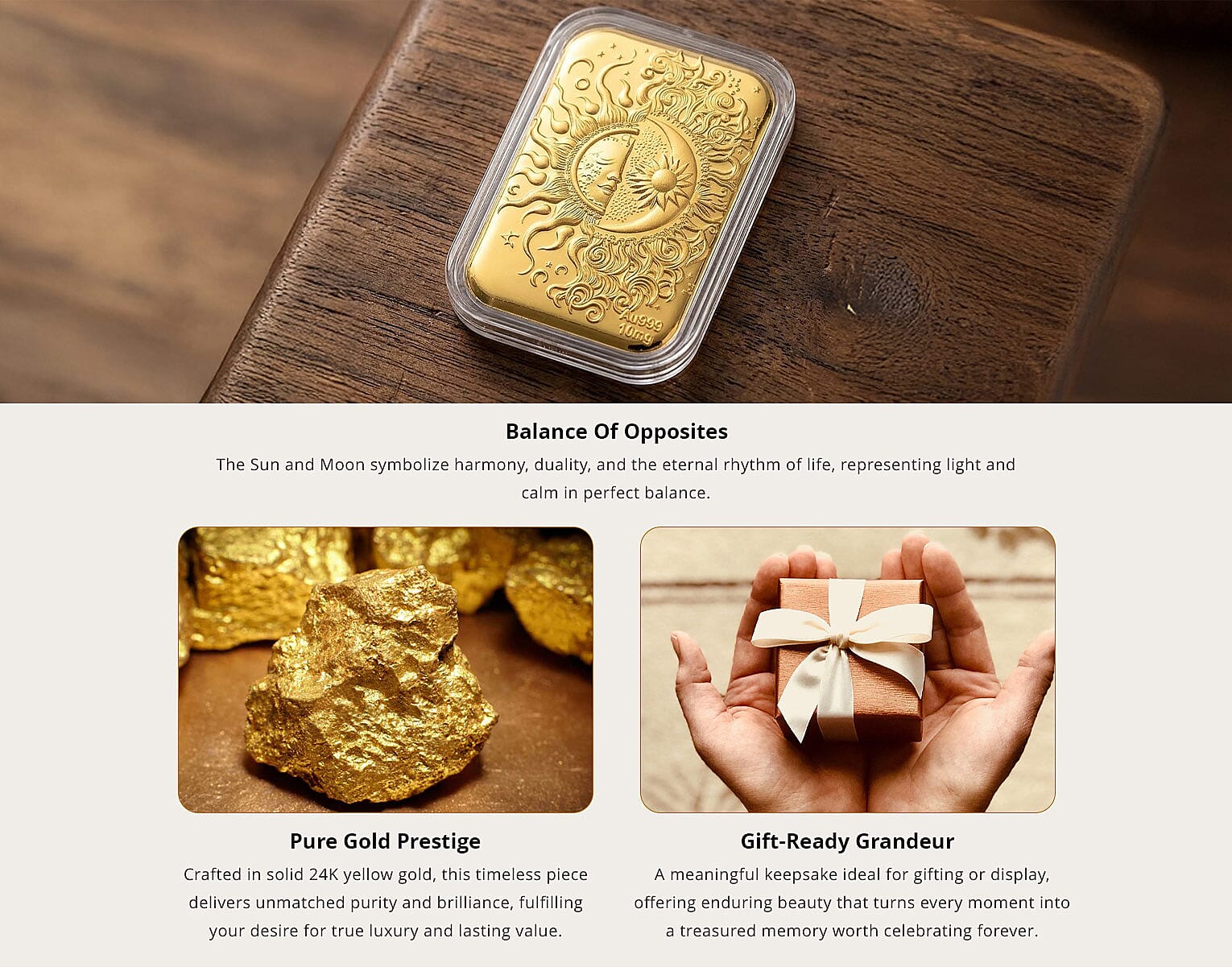 24K Golden Celestial Sun and Moon Emboss Sheet 10mg Banner